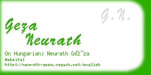geza neurath business card